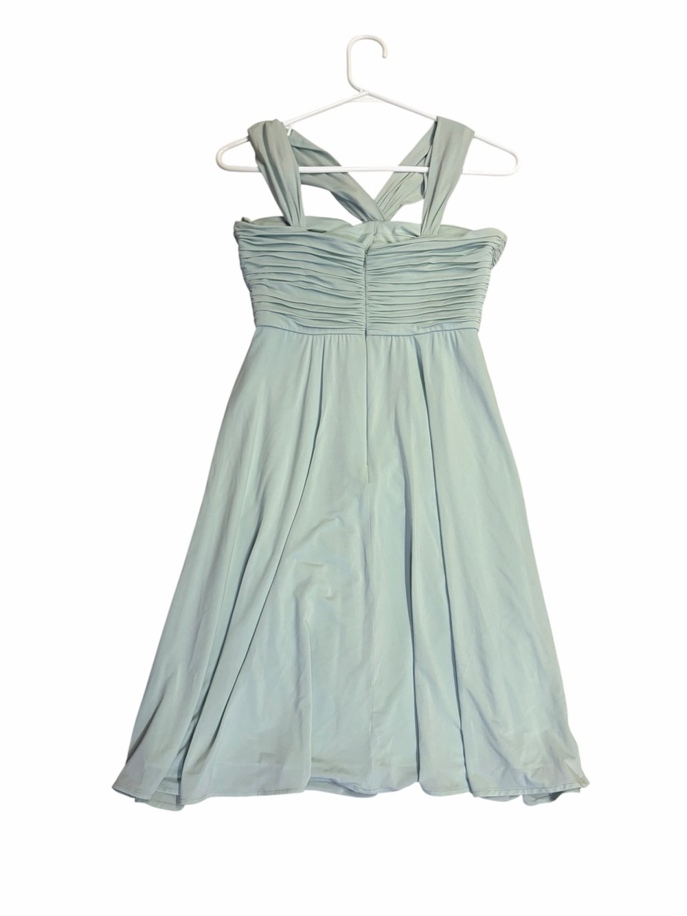 BCBGMAZAZRIA Mint Green Drape Dress Bridesmaid - Picture 2 of 5